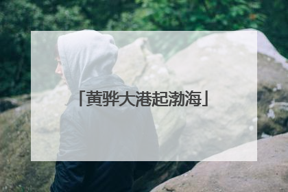 黄骅大港起渤海