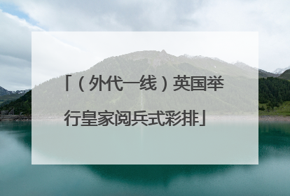 （外代一线）英国举行皇家阅兵式彩排