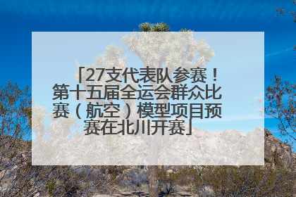 27支代表队参赛！第十五届全运会群众比赛（航空）模型项目预赛在北川开赛