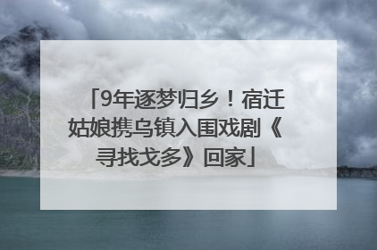 9年逐梦归乡！宿迁姑娘携乌镇入围戏剧《寻找戈多》回家