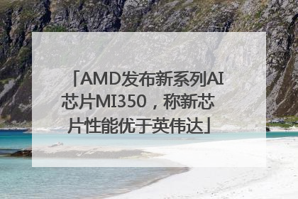 AMD发布新系列AI芯片MI350，称新芯片性能优于英伟达