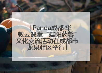 Panda成都·华教云课堂“端阳药馨”文化交流活动在成都市龙泉驿区举行